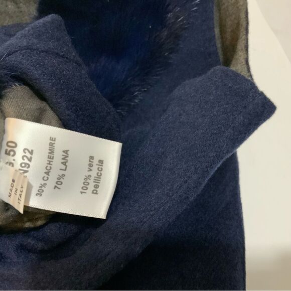 SUPREMA cashmere wool Women's Reversible Shearling Vest made in Italy - Picture 13 of 15